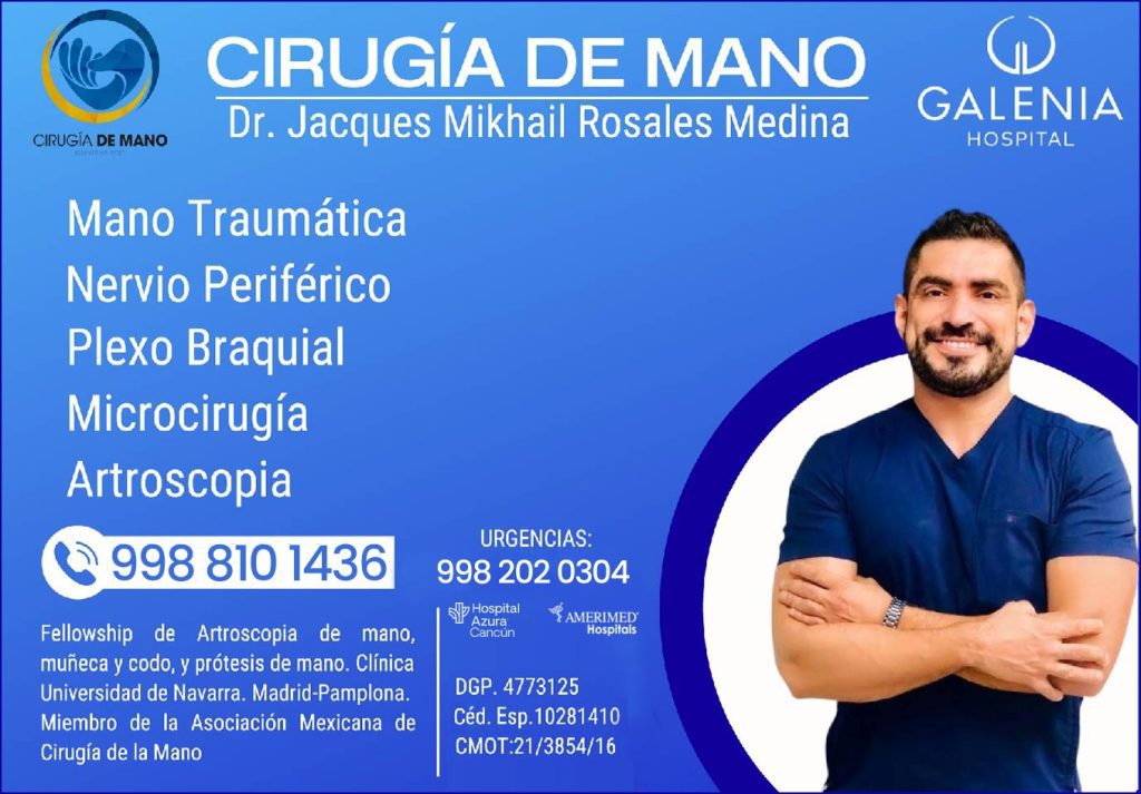 Ortopedista Traumatólogo en cancún Dr. Jacques Mikhail Rosales