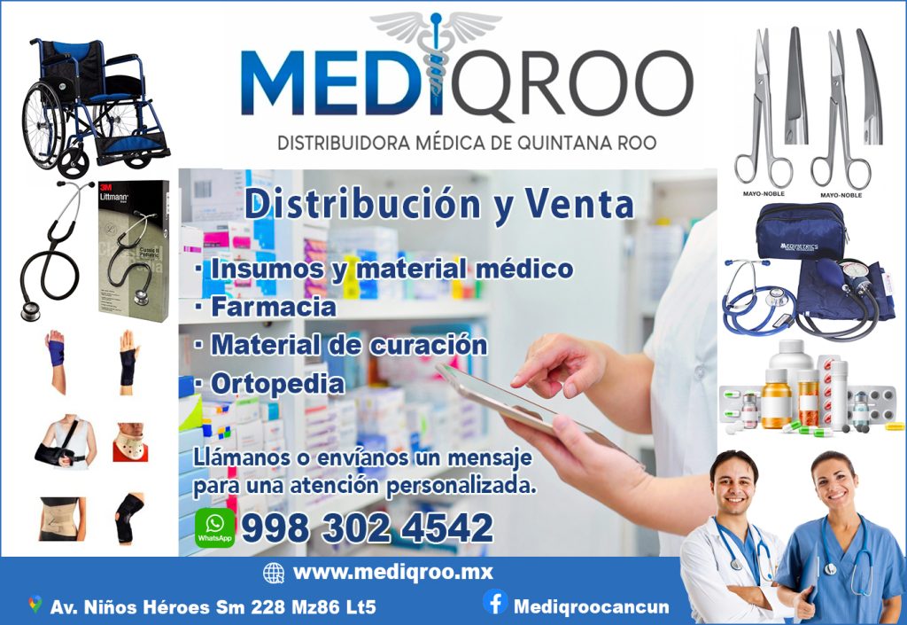 Material Médico en Cancún Distribuidora Medica de Quintana Roo MEDIQROO