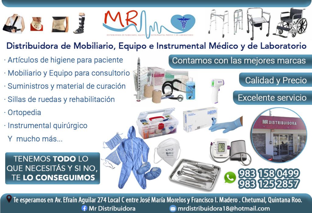 Mr Distribuidora de mobiliario, equipo e instrumental médico y de laboratorio en Chetumal 